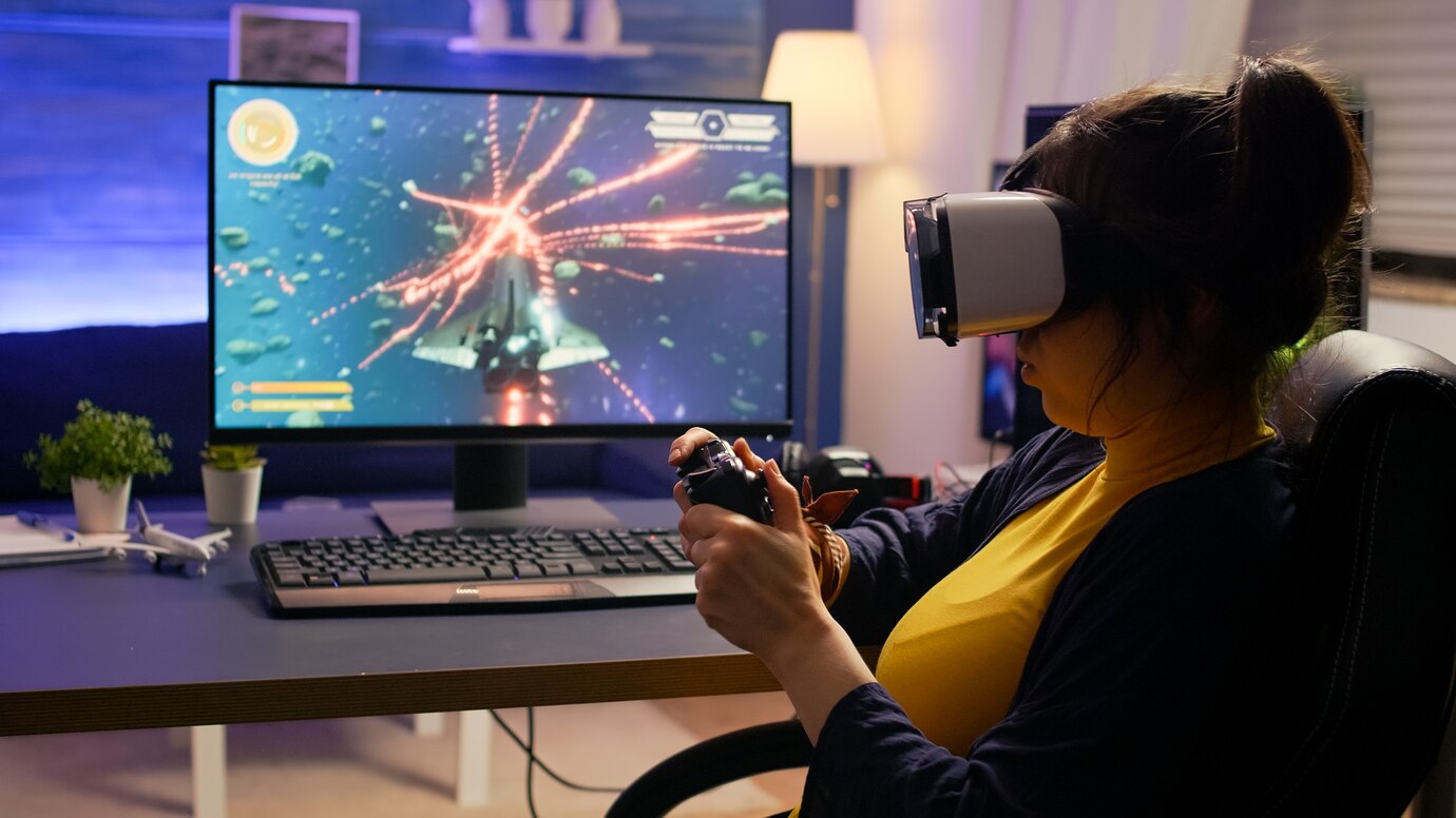pro cyber gamer losing online video game tournament wearing virtual reality headset 482257 542 pro cyber gamer losing online video game tournament wearing virtual reality headset 482257 542